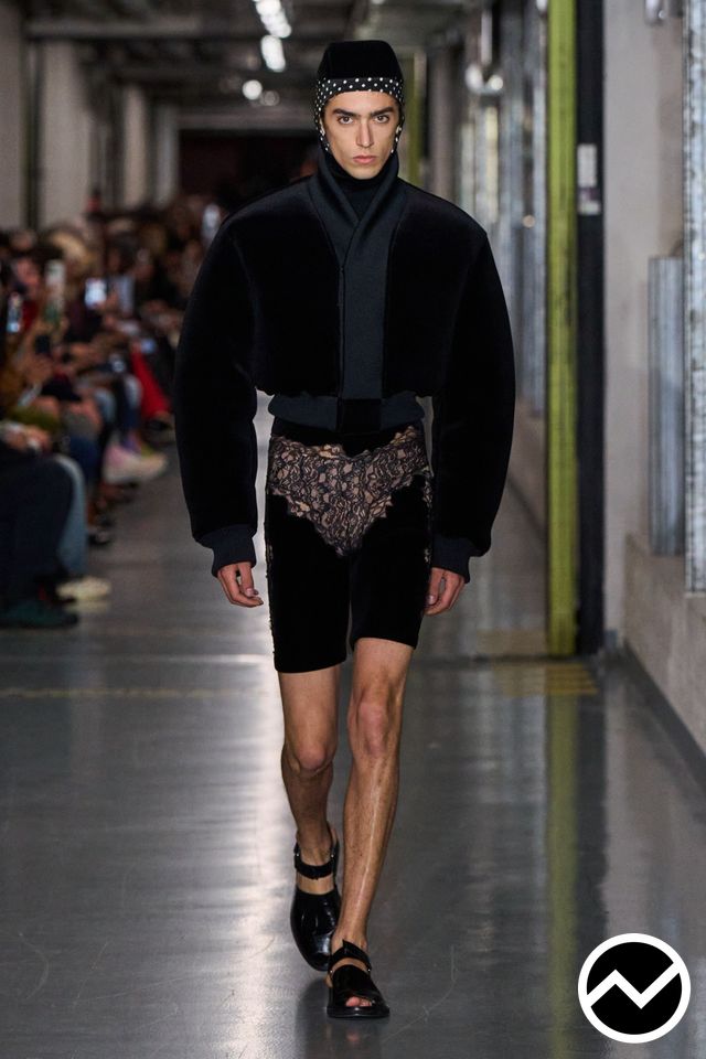 Jean Paul Gaultier, SS26 menswear, Above The Knee Shorts, look 52