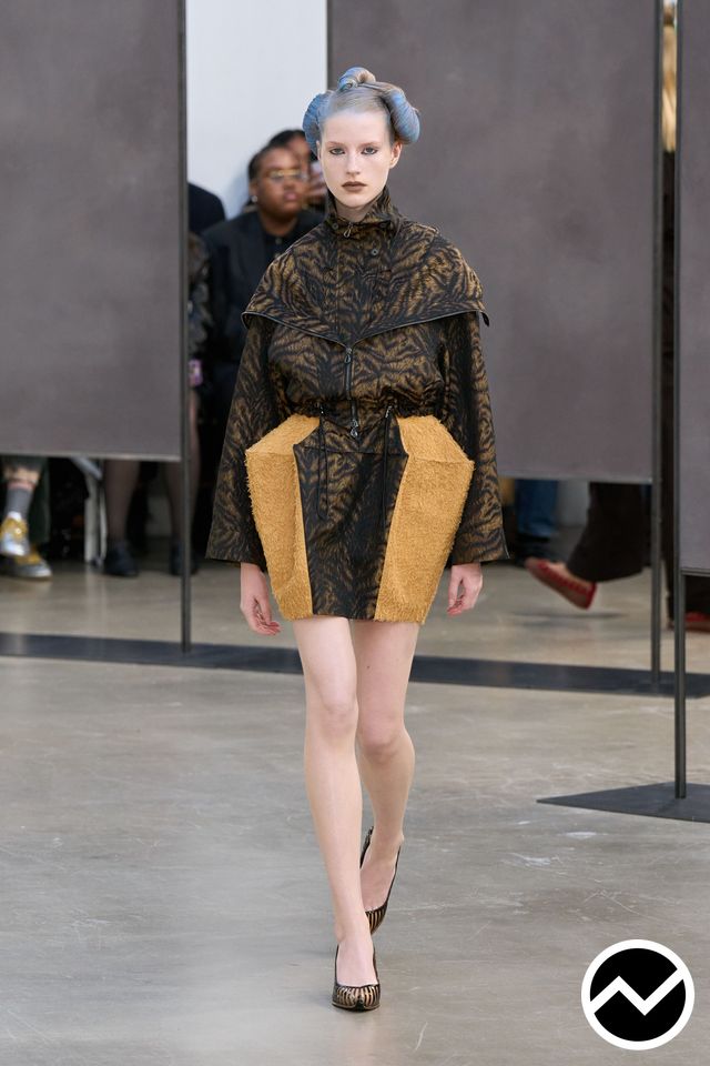 Kiko Kostadinov, SS26 womenswear, Zip Up Coat, look 10