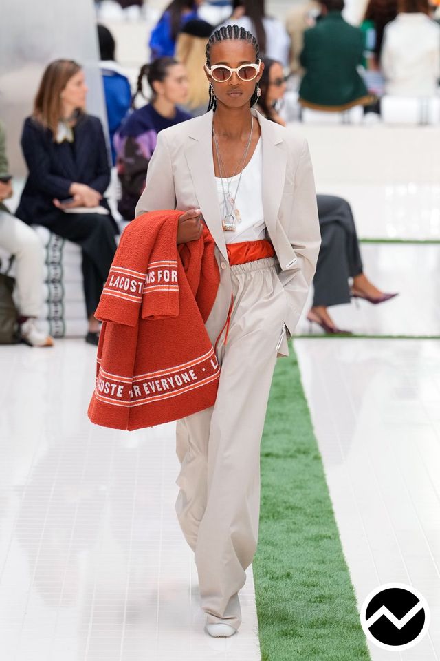 Lacoste, SS26 womenswear, Elasticated Waistline Pants, look 11