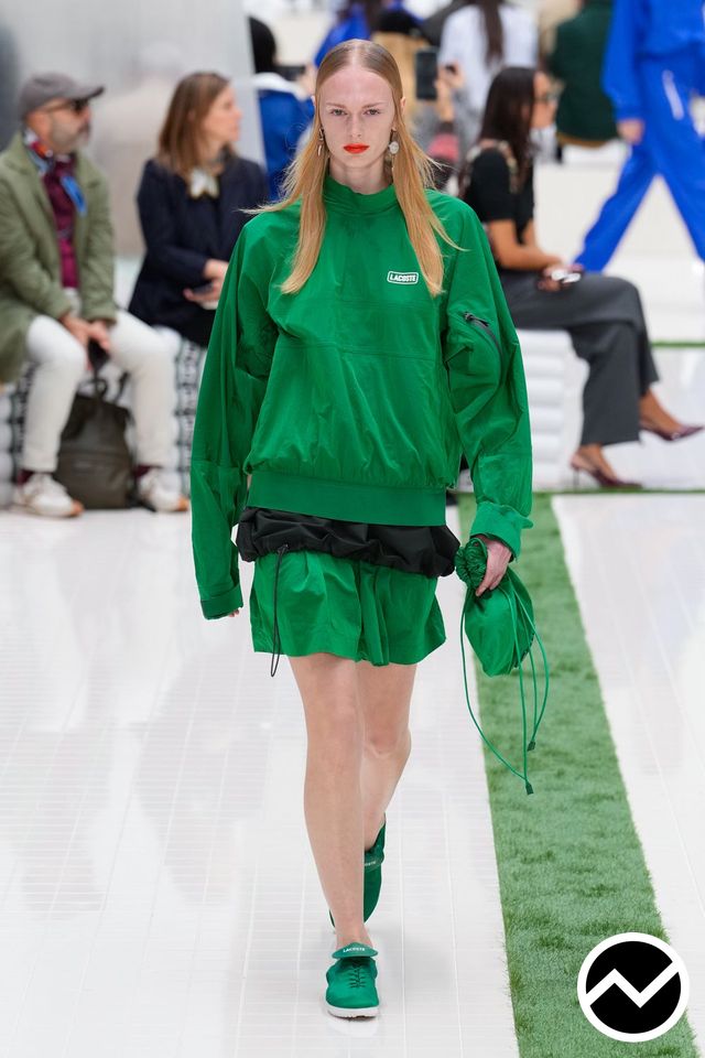 Lacoste, SS26 womenswear, Emerald, look 24