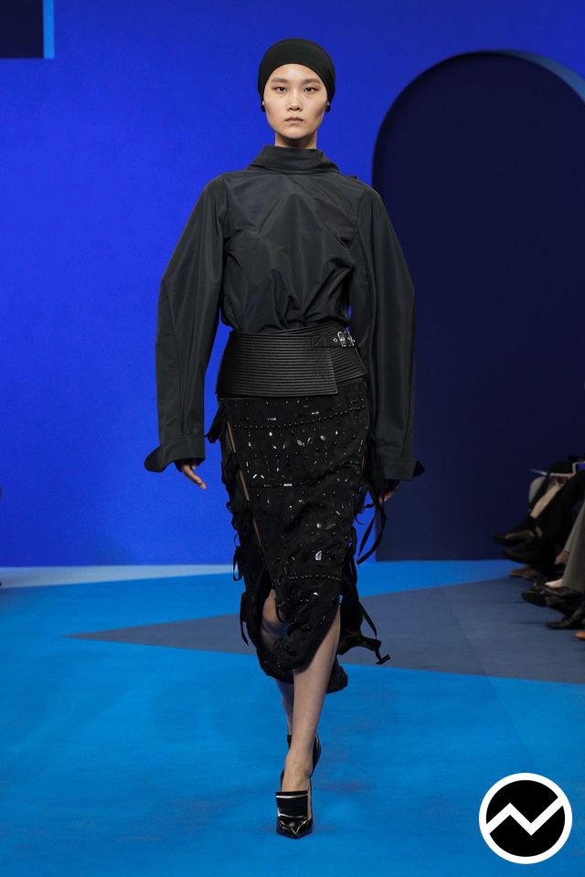 Lanvin, SS26 womenswear, Structured Skirts, look 17