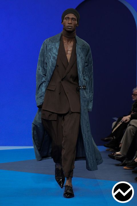 Lanvin, SS26 menswear, Midnight Blue, look 21