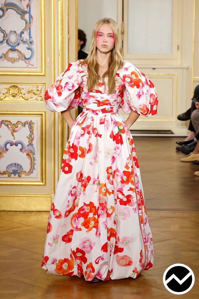 Leonard Paris, SS26 womenswear, Puff Sleeve Dress, look 4