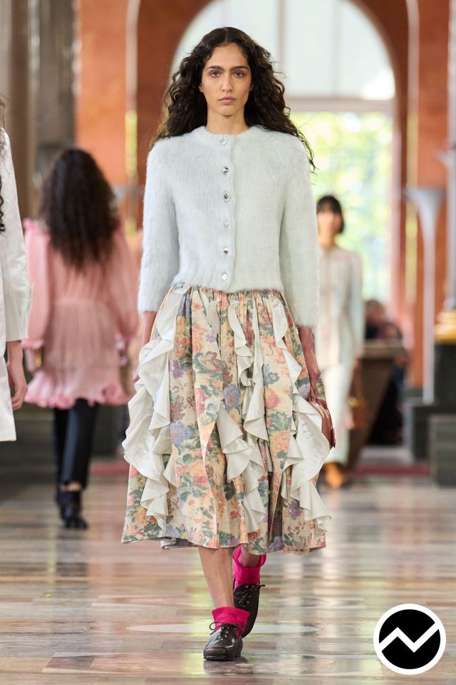 Louis Vuitton, SS26 womenswear, Gathered Skirts, look 20