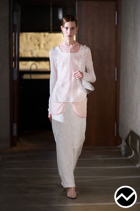 Mame Kurogouchi, SS26 womenswear, Hip Length Blouse, look 18