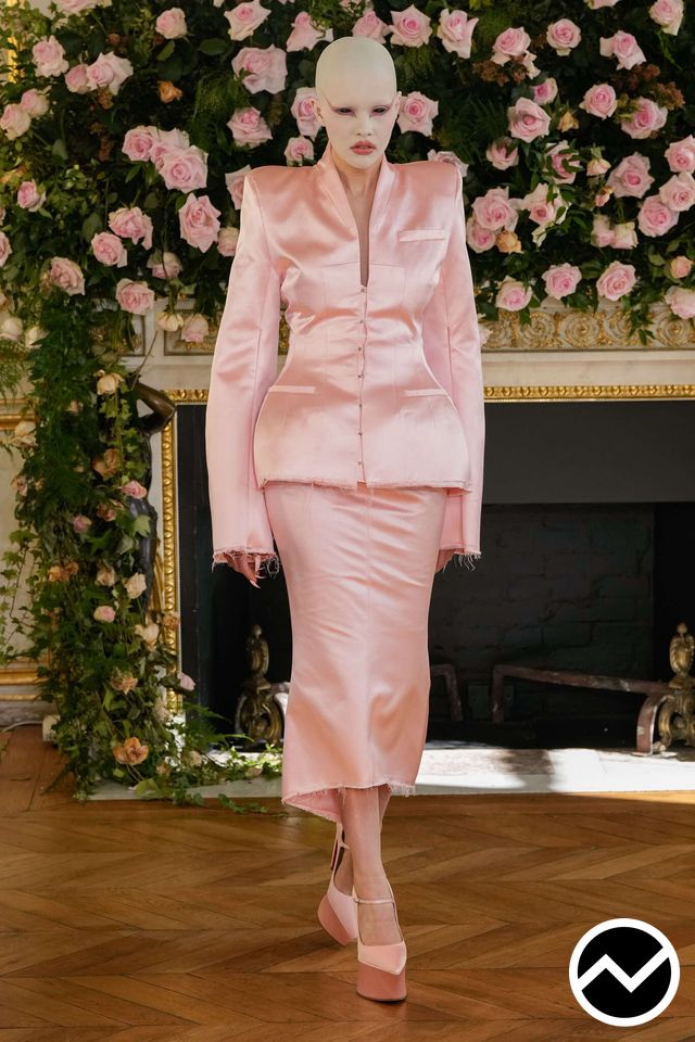 Matières Fécales, SS26 womenswear, Dusty Rose, look 1