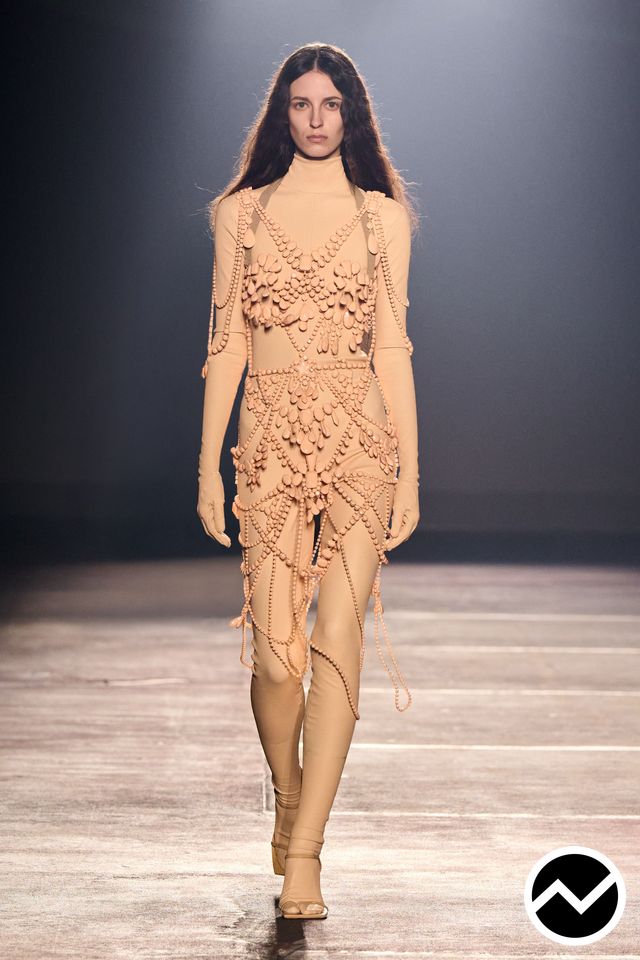 Mugler, SS26 womenswear, Micro Dress, look 6