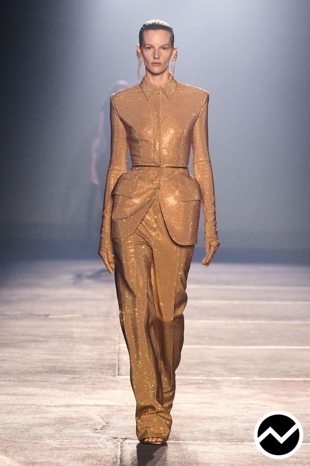 Mugler, SS26 womenswear, Metallic, look 26