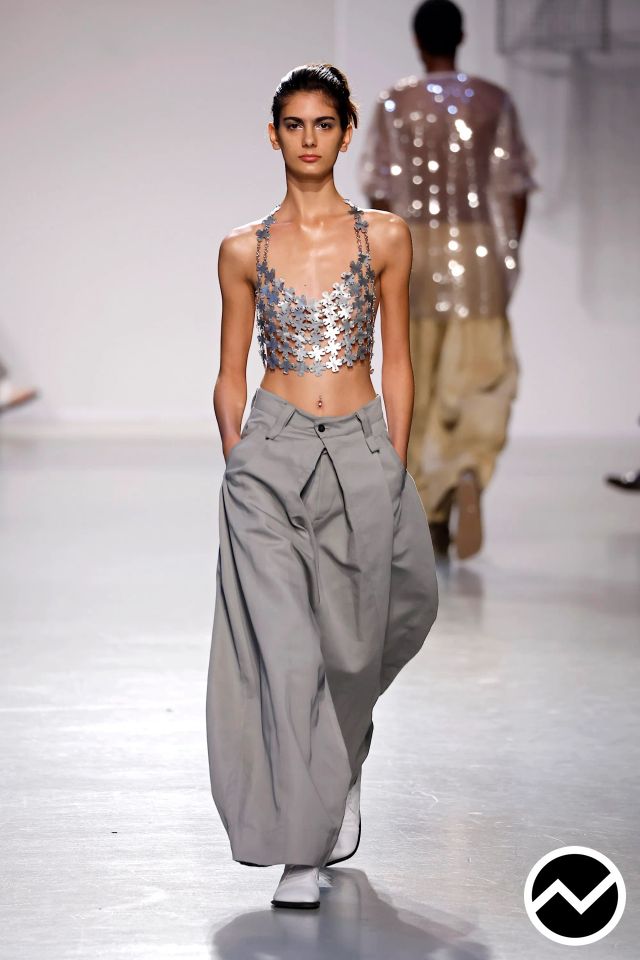 Niccolò Pasqualetti, SS26 womenswear, Steel, look 19