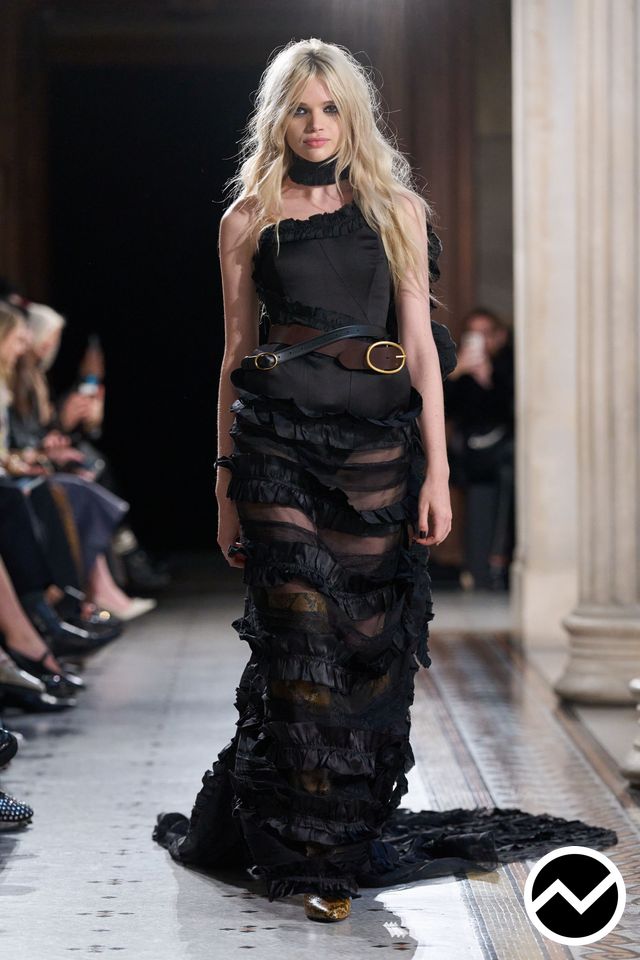 Nina Ricci, SS26 womenswear, Ruffled Dress, look 33