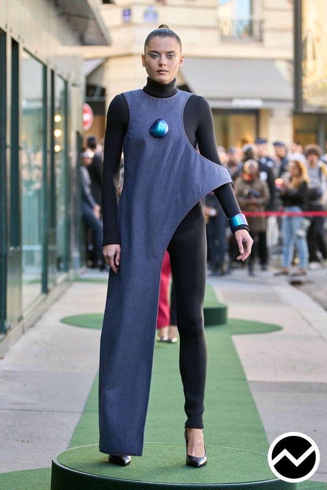 Pierre Cardin, SS26 womenswear, Midnight Blue, look 28