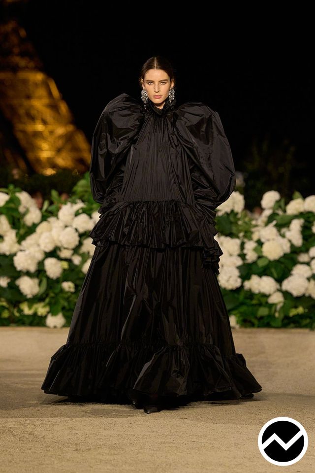Saint Laurent, SS26 womenswear, Taffeta, look 35