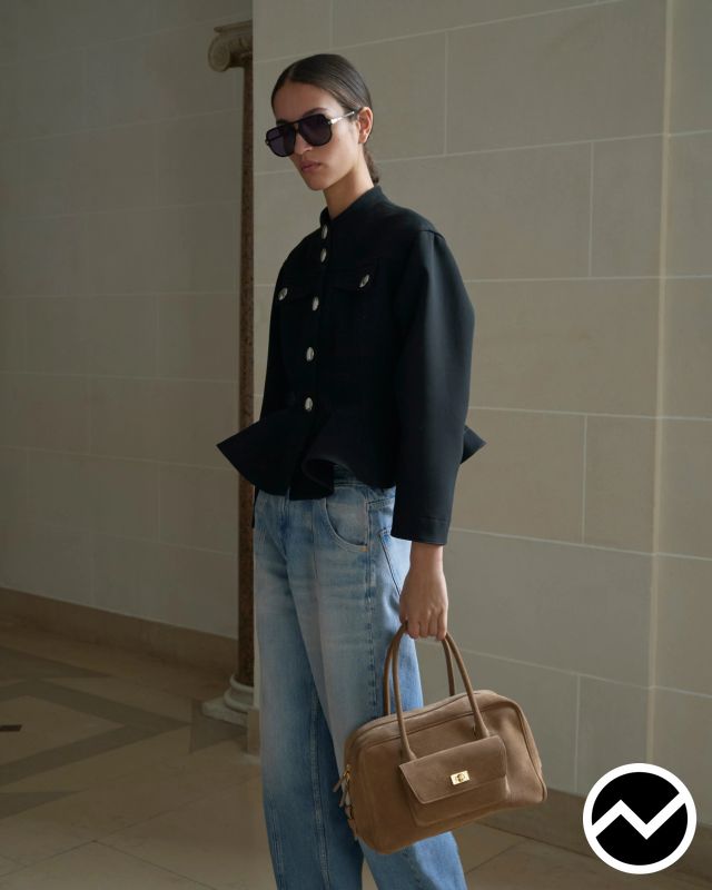 Sandro, SS26 womenswear, Flap Pockets Shirts, look 19