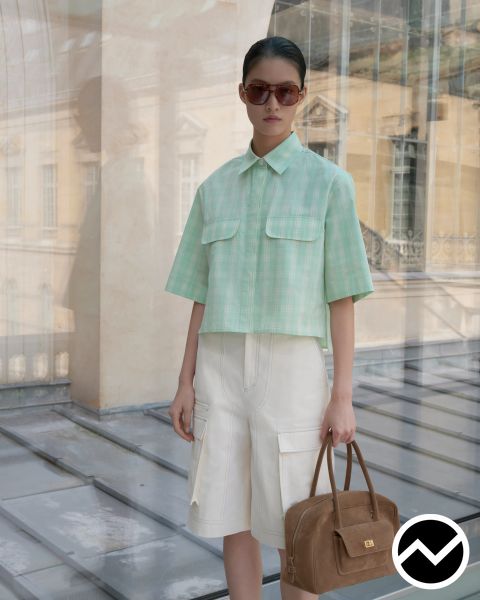 Sandro, SS26 womenswear, Chino, look 21