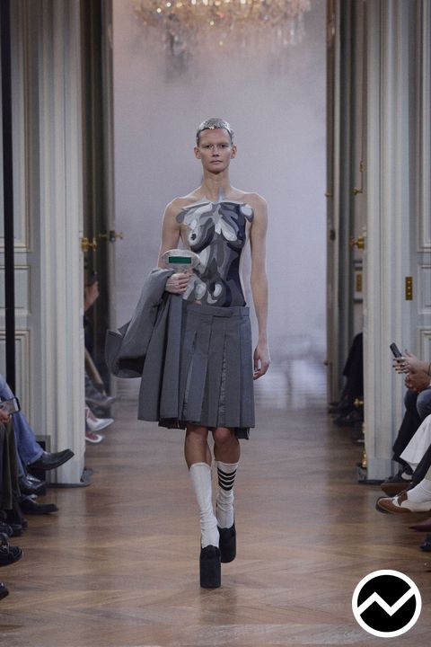 Thom Browne, SS26 womenswear, Charcoal, look 3