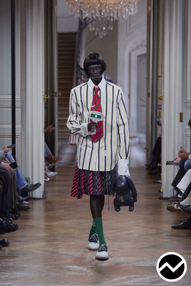 Thom Browne, SS26 womenswear, Overshirt, look 18