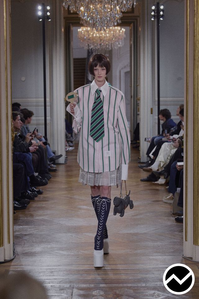 Thom Browne, SS26 womenswear, Structured Skirts, look 41