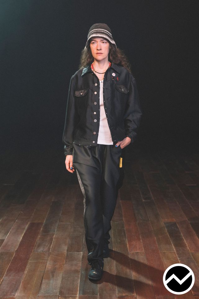 Undercover, SS26 menswear, Trucker Jacket, look 7