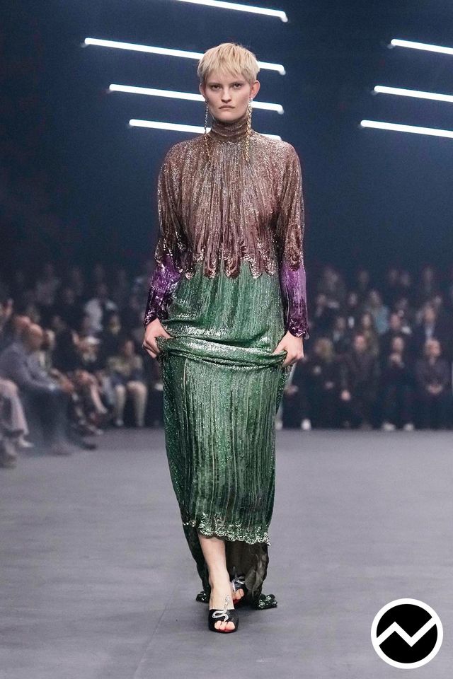 Valentino, SS26 womenswear, Pine Green, look 79