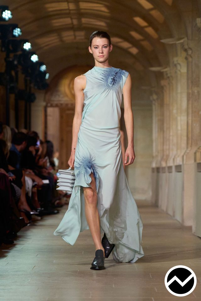 Victoria Beckham, SS26 womenswear, Sage, look 10