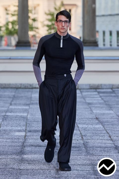 Gmbh, SS27 menswear, Half Zip Sweatshirt, look 12