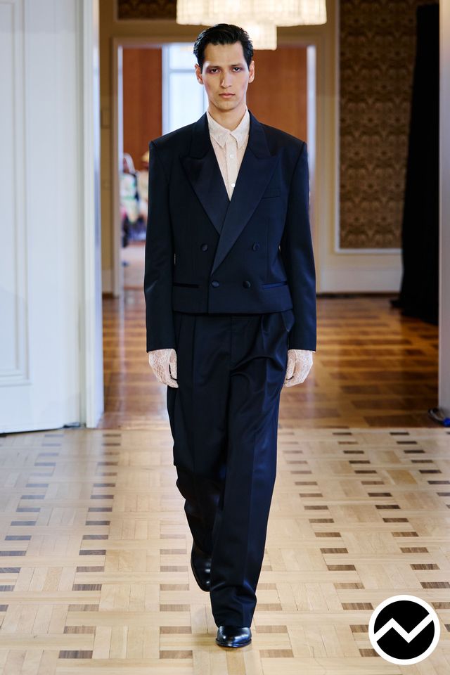John Lawrence Sullivan, SS27 menswear, Lace, look 25