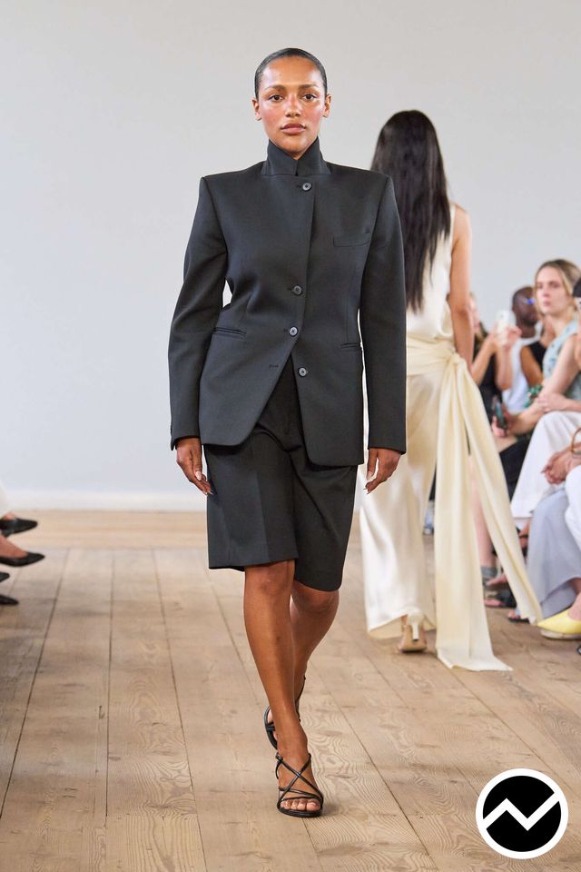 Almada Label, SS27 womenswear, Androgynous, look 1