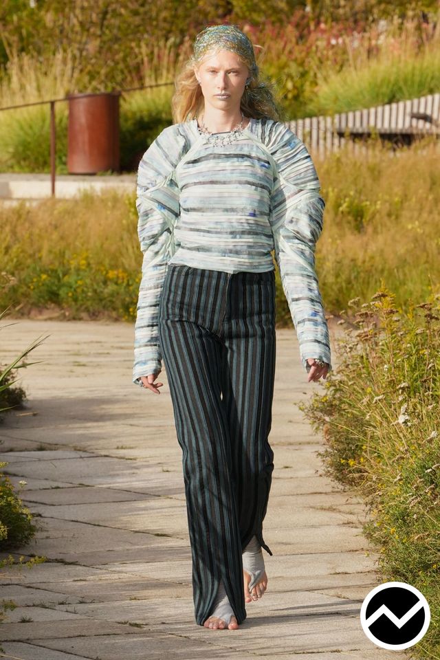 Collina Strada, SS27 womenswear, Striped, look 21