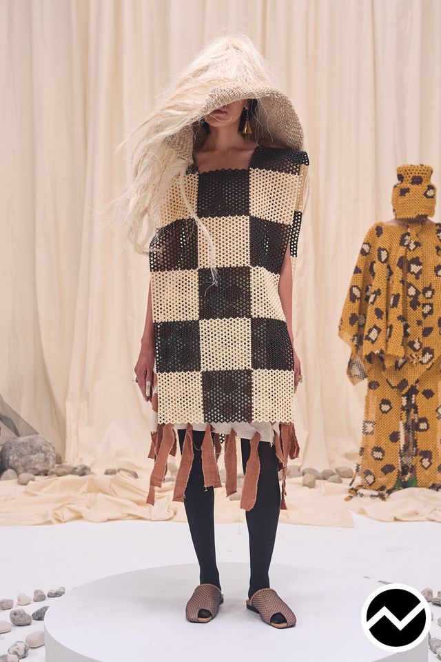 Iamisigo, SS27 womenswear, Checked, look 14