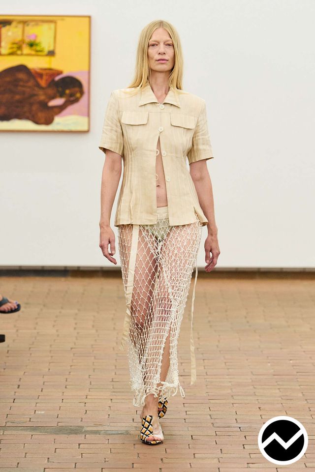 Mr Larkin, SS27 womenswear, Muslin, look 18