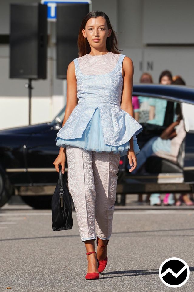 Nicklas Skovgaard, SS27 womenswear, Peplum Blouse, look 31