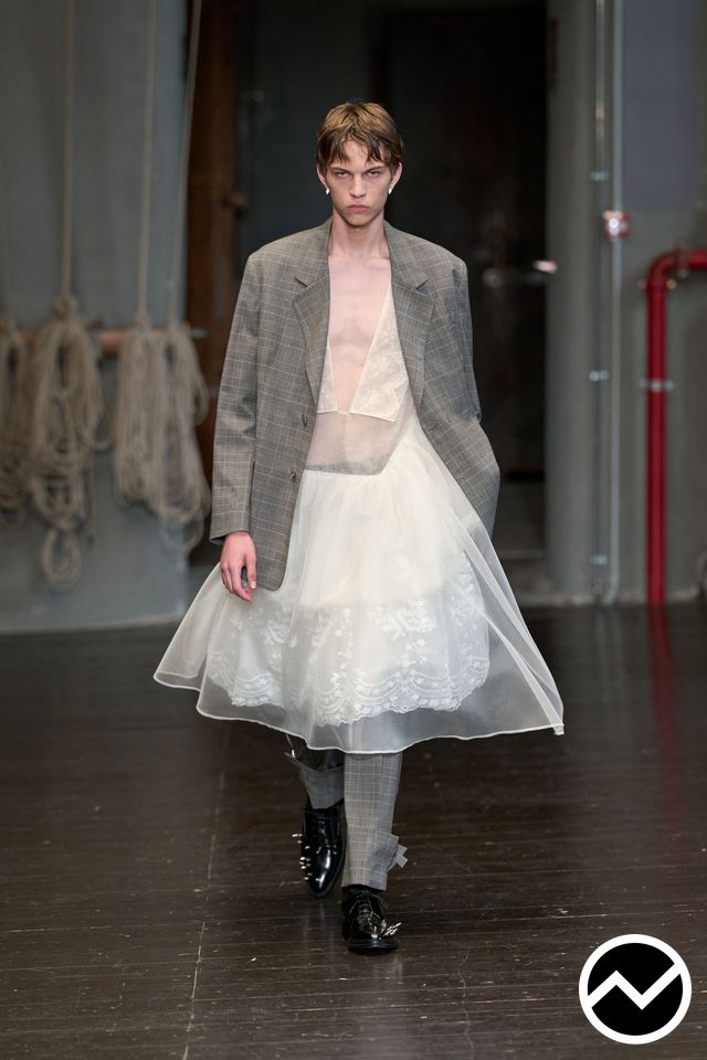 Simone Rocha, SS27 menswear, Lace, look 38