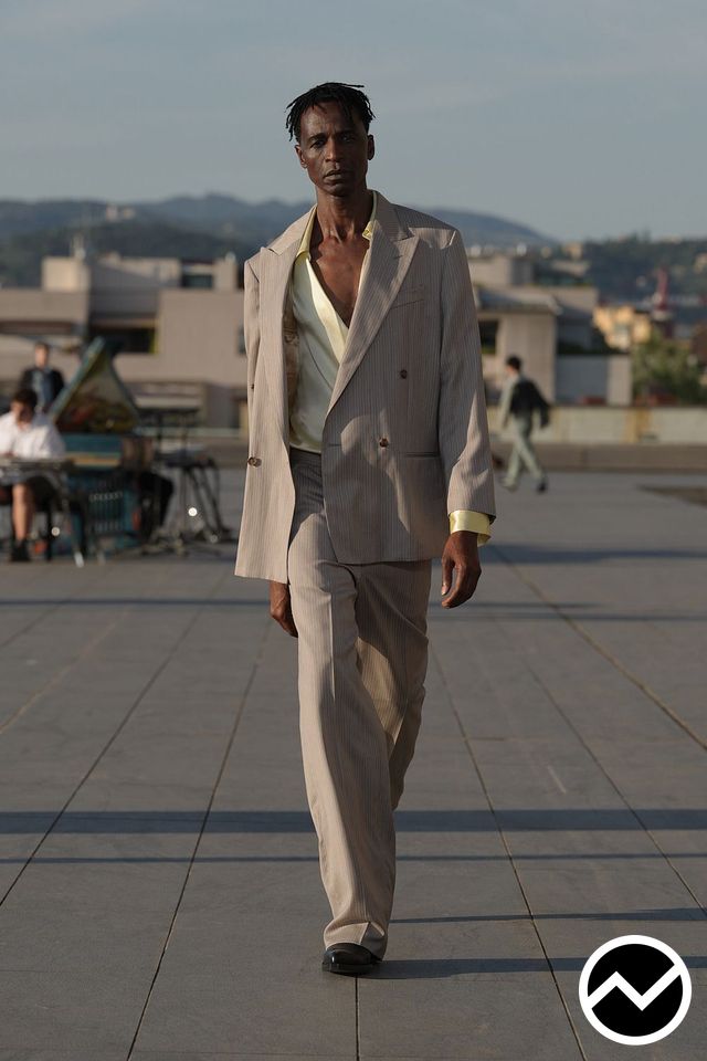 Sunflower, SS27 menswear, Longline Jacket, look 4