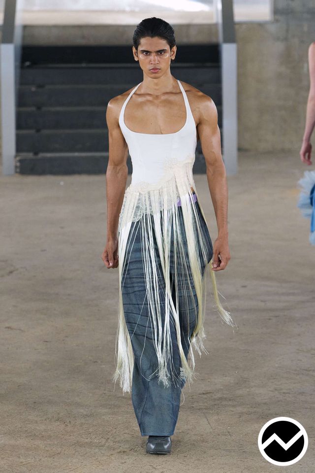 Agro Studio, SS27 womenswear, Nordic Blue, look 14