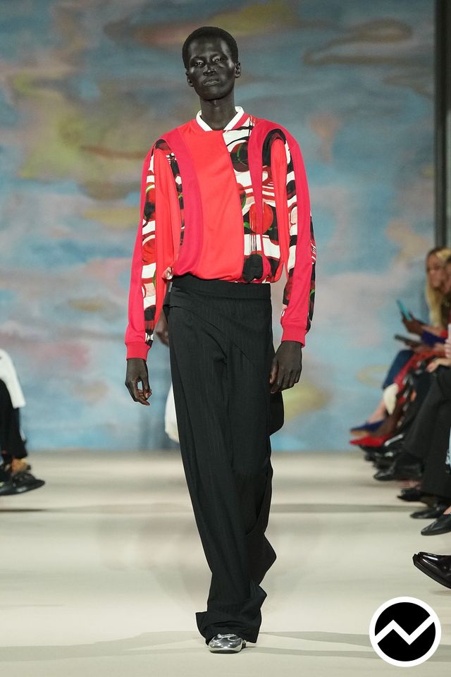 Ahluwalia, SS27 menswear, Coral, look 5