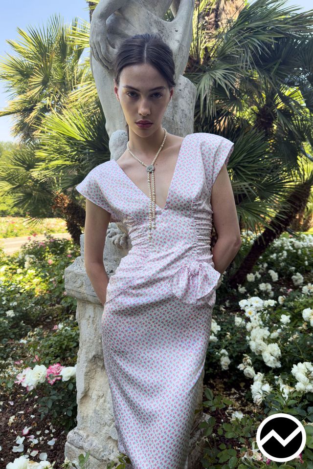 Alessandra Rich, SS27 womenswear, Plunge Dress, look 11