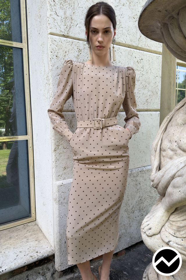 Alessandra Rich, SS27 womenswear, Puff Sleeve Dress, look 28