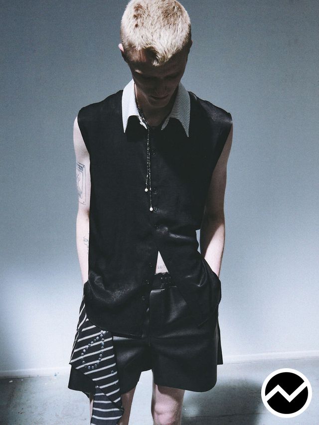 Av Vattev, SS27 menswear, Above The Knee Shorts, look 4
