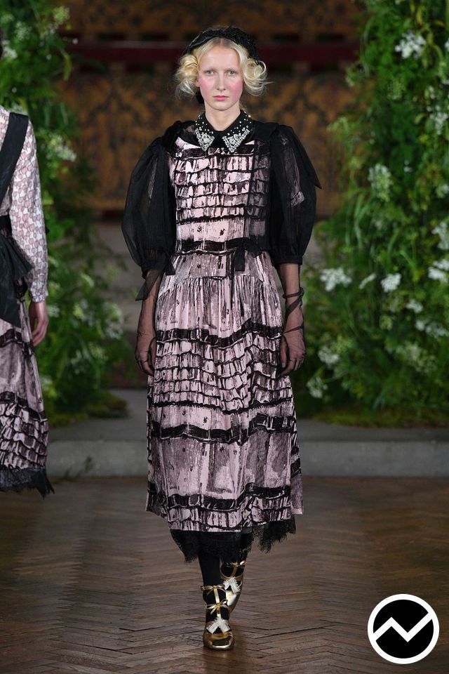 Bora Aksu, SS27 womenswear, Chocolate, look 16