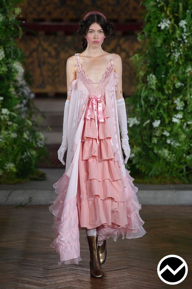 Bora Aksu, SS27 womenswear, Plunge Dress, look 21