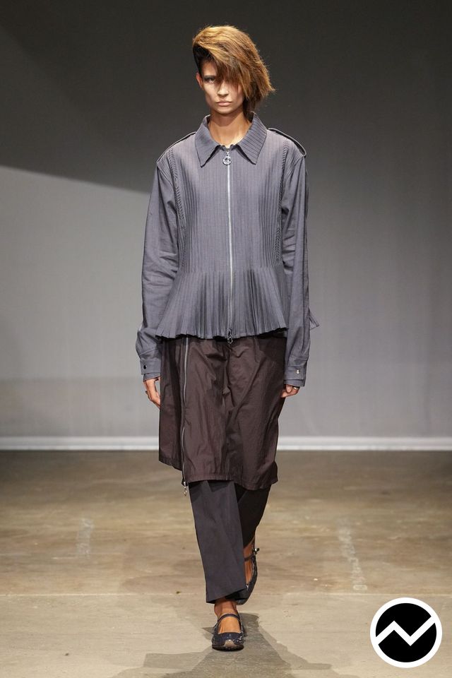 Charlie Constantinou, SS27 menswear, Elemental Gray, look 2