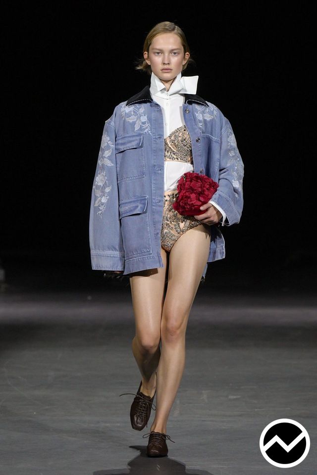Erdem, SS27 womenswear, Denim, look 25