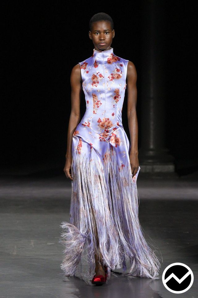 Erdem, SS27 womenswear, High Neckline Dress, look 27