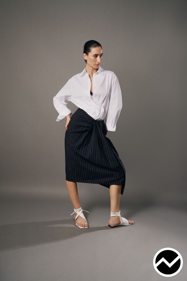 Eudon Choi, SS27 womenswear, Midi Skirts, look 5