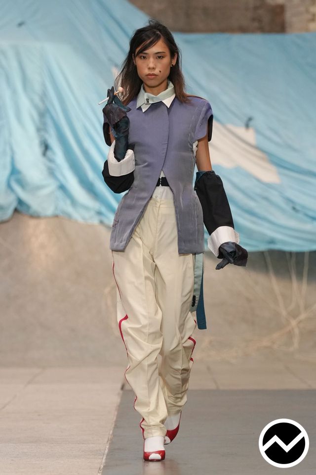 Fashion East, SS27 womenswear, Nordic Blue, look 7
