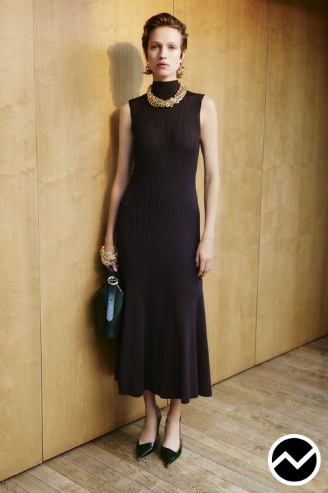 Joseph, SS27 womenswear, High Neckline Dress, look 13