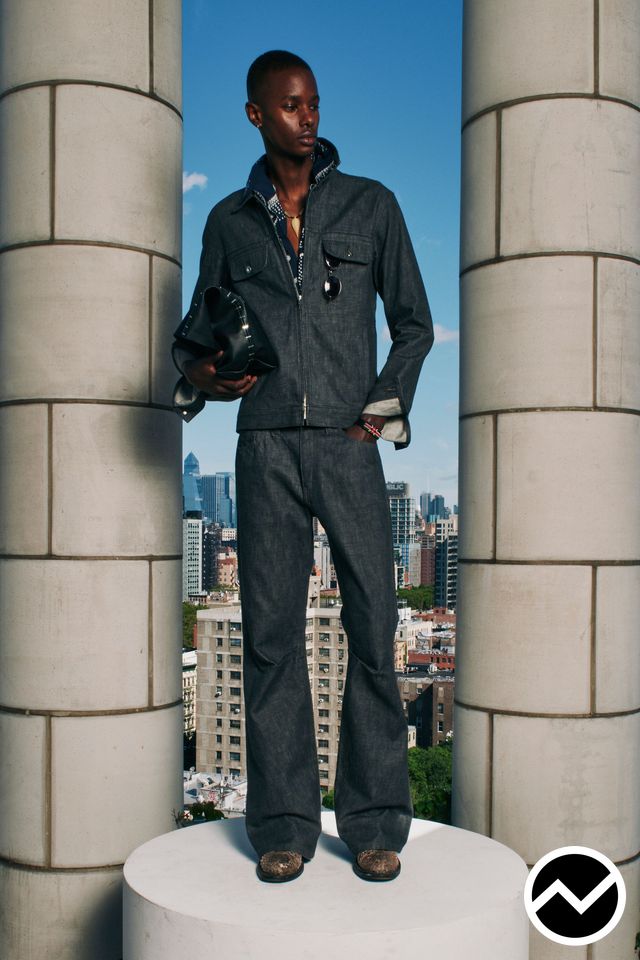 Kozaburo, SS27 menswear, Charcoal, look 6