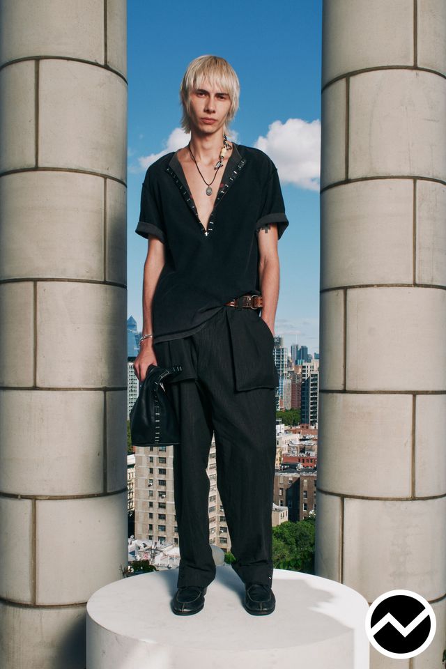 Kozaburo, SS27 menswear, Black, look 9