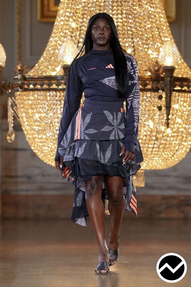 Labrum London, SS27 womenswear, Midnight Blue, look 15