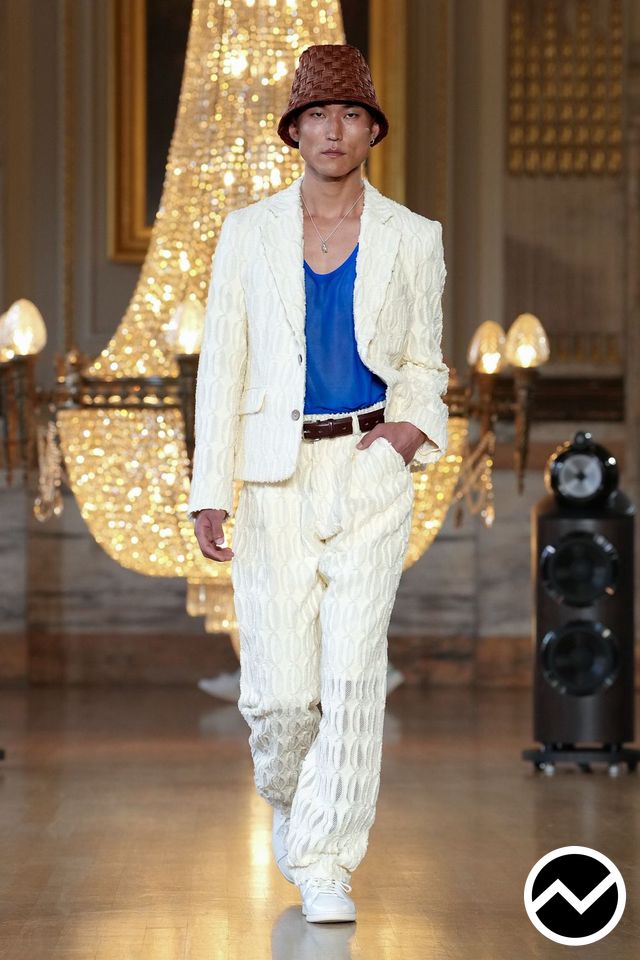 Labrum London, SS27 menswear, Jacquard, look 17